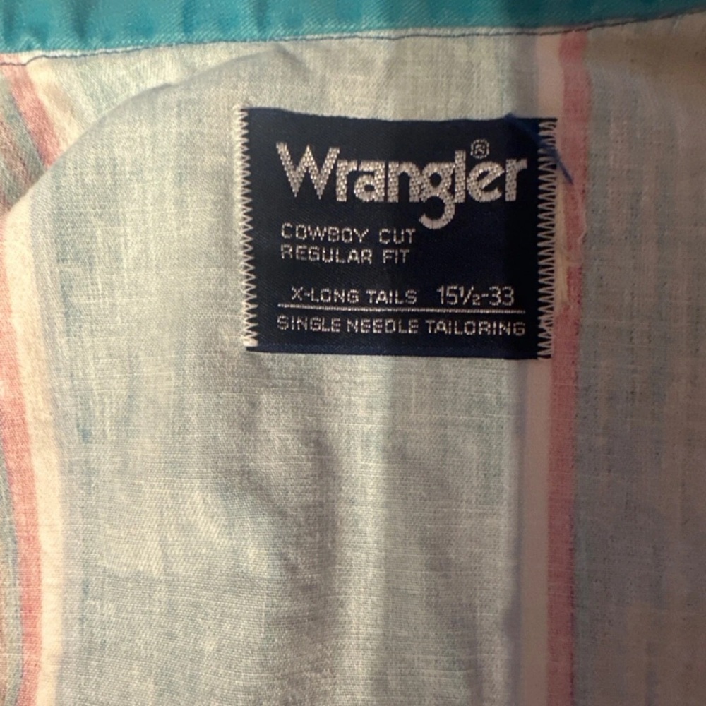 VTG Wrangler Brushpopper Shirt 90s ✨ - Picture 9 of 10